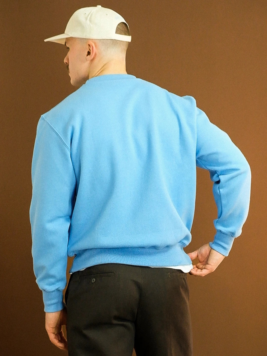 Omnia Bona 'Classic Logo' Sweatshirt Light Blue