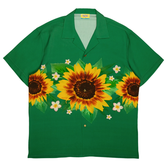 Omnia Bona Sunflower shirt 24' Green Front View